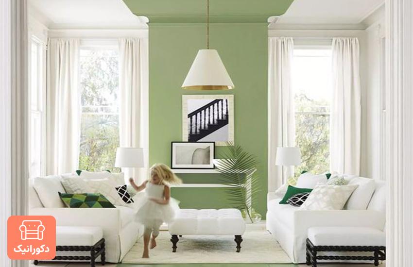 ترکیب رنگ سبز سدری برای دکوراسیون منزل