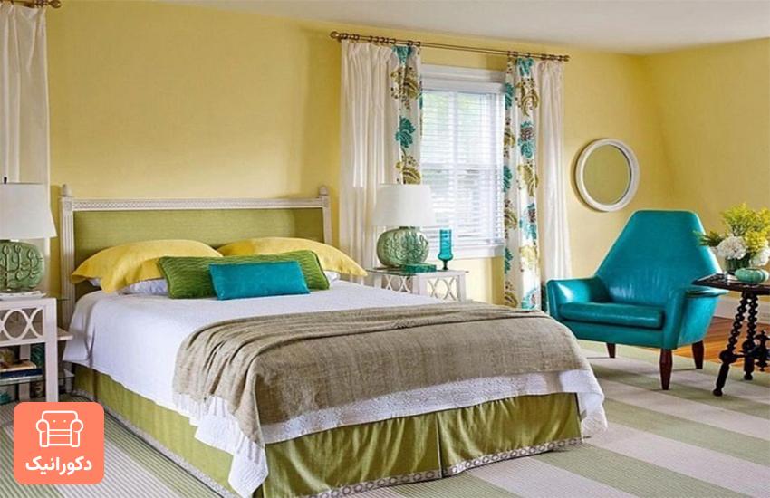 ترکیب رنگ های زیبا برای اتاق خواب